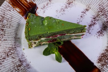 Hizmet çilek nane ile pasta