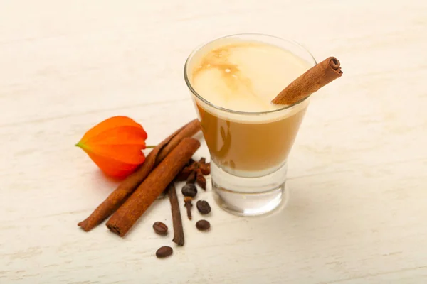 Caffè Caldo Con Latte — Foto Stock