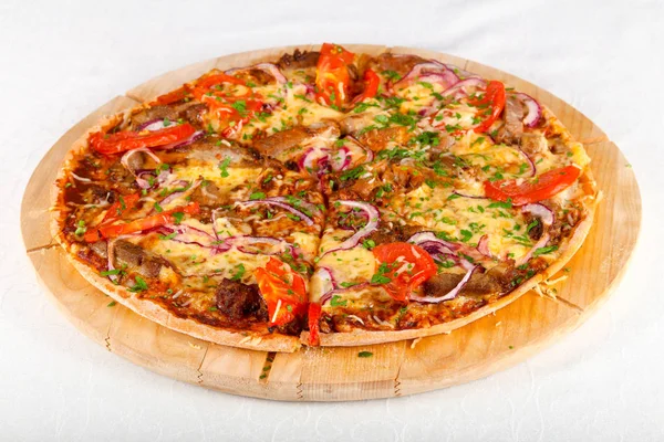 Hot Gustosa Pizza Manzo — Foto Stock