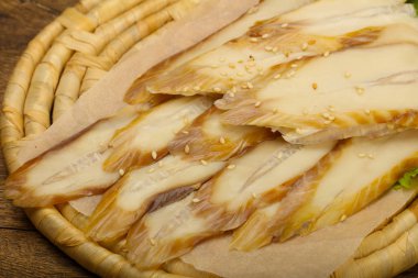 Yılan balığı sashimi yönetim kurulu