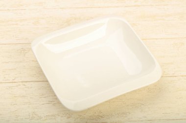 Ev veya ahşap arka plan üzerinde restorant için boş levha