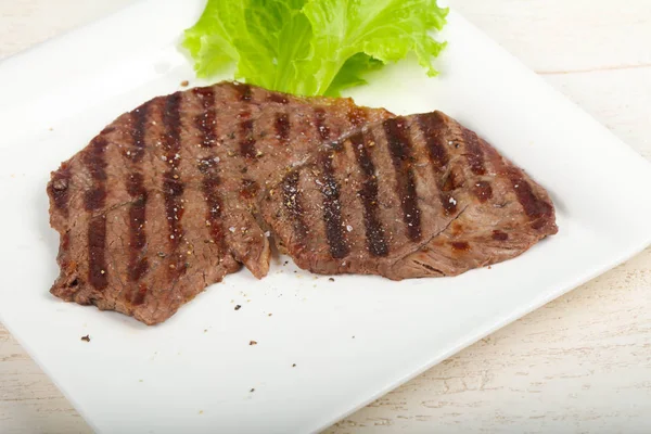 Grilled Beef Steak Sauce Thyme — Stock Photo, Image