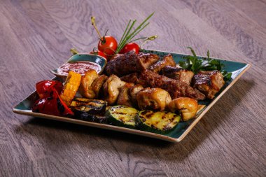 Izgara plakası mix ürün yelpazesine et