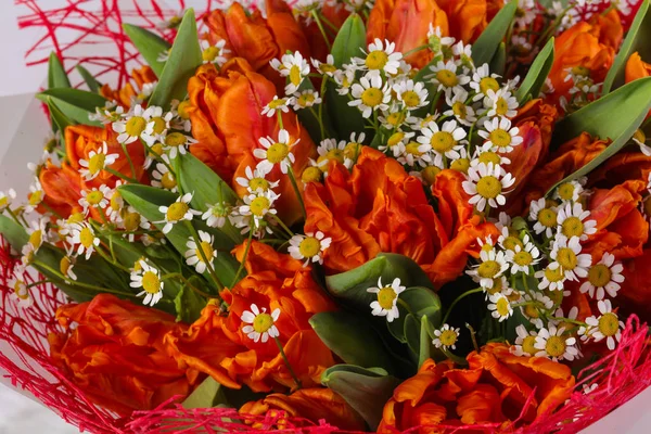 Buquê Romance Com Várias Flores — Fotografia de Stock