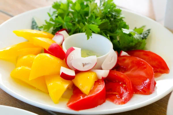 Gemüse Tomaten Paprika Rettich — Stockfoto