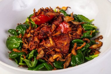 Kızarmış tavuk karaciğer - Asya tarzı