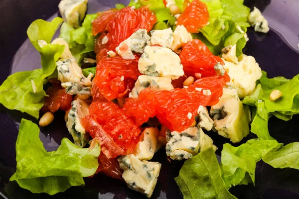 Grapefruit Blue Cheese Salad Cedar Nut — Stock Photo, Image