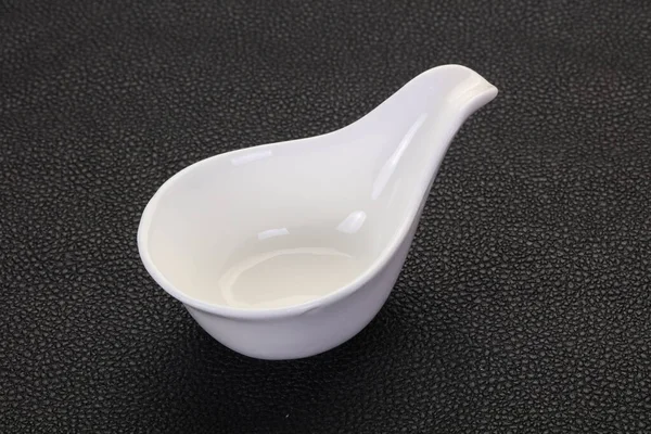Білий порцелянову миску — стокове фото