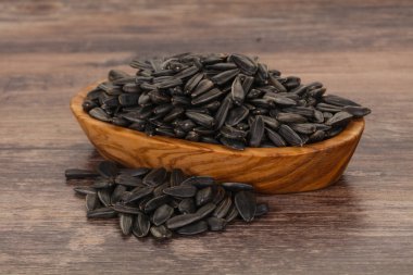 Lezzetli kavrulmuş ayçiçeği tohumu yığını