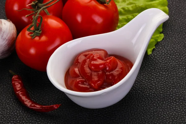 Tomatenketchup-Sauce — Stockfoto