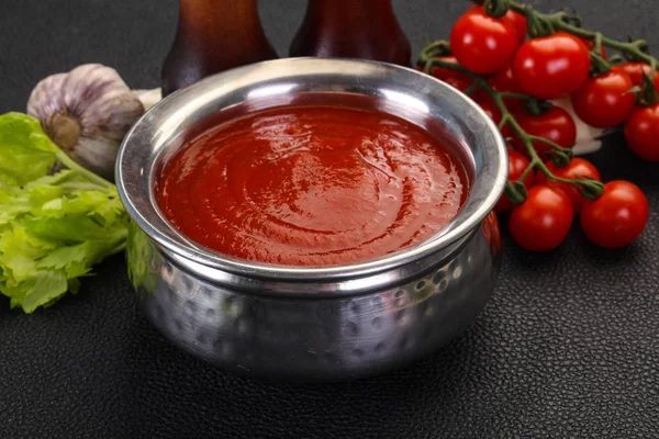 Akdeniz domates çorbası — Stok fotoğraf