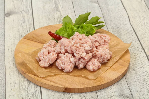 Hausgemachtes Schweinehackfleisch zum Kochen — Stockfoto