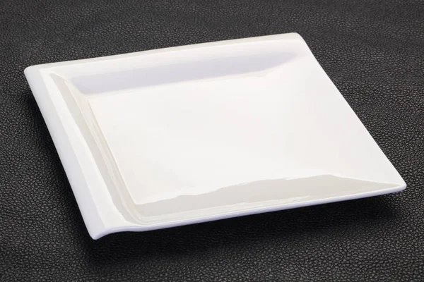 Pusty talerz biały — Zdjęcie stockowe