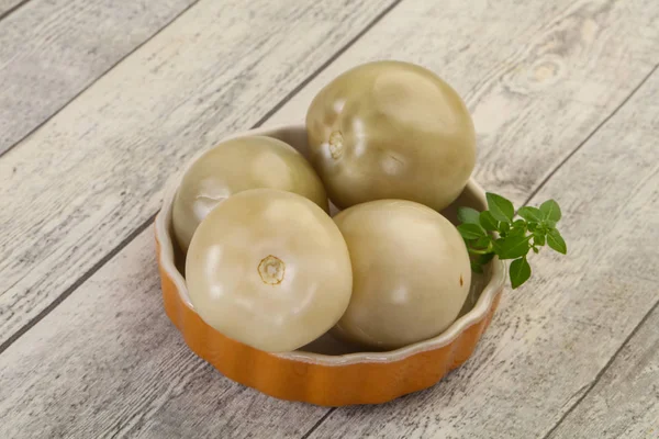 Eingelegte grüne Tomaten — Stockfoto