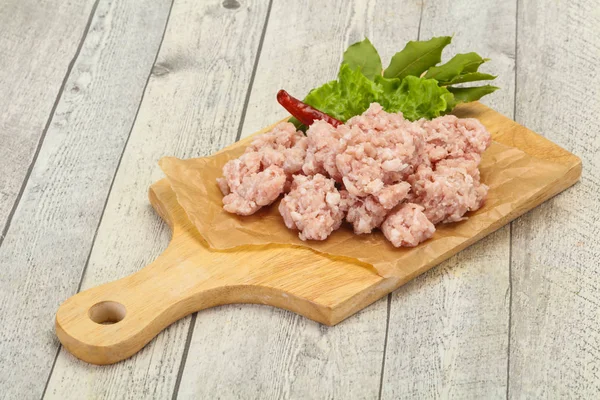 Hausgemachtes Schweinehackfleisch zum Kochen — Stockfoto