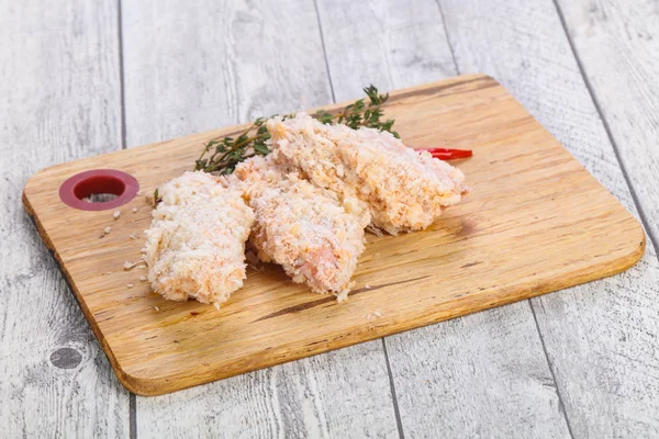 Raw chicken cutlet — Stock Photo, Image