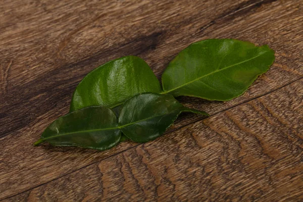 Kafir lime leaves - addition for Asian cuisine — Stock Photo, Image