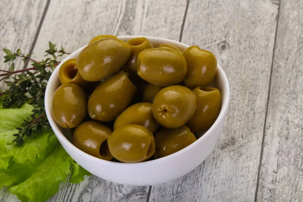 Olive verdi grandi — Foto Stock