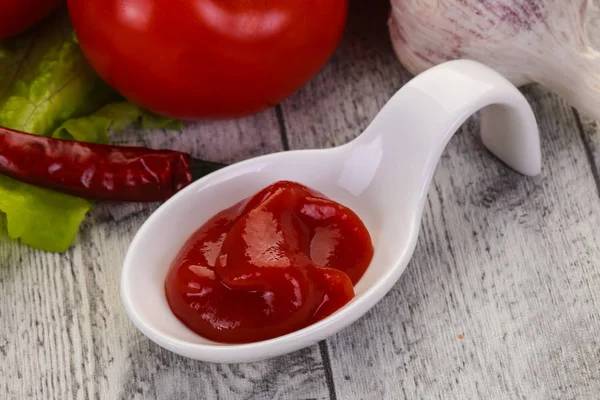 Molho ketchup de tomate — Fotografia de Stock