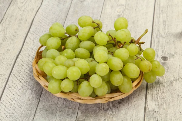 Sweet ripe Green grape branch — Stock Photo, Image