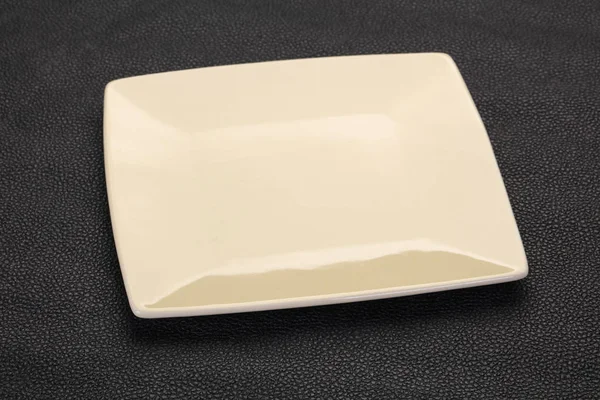 Placa cerâmica vazia — Fotografia de Stock