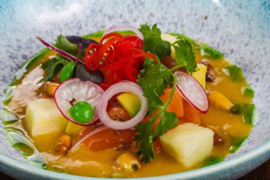 Somon ve sebzeli Gurman Çorbası 