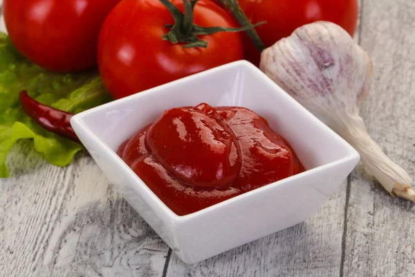 Tomatenketchup-Sauce — Stockfoto
