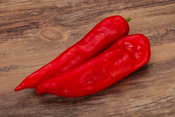 Ripe juicy red Ramiro pepper — Stockfoto