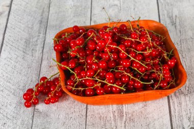 Tatlı taze kırmızı frenk üzümü