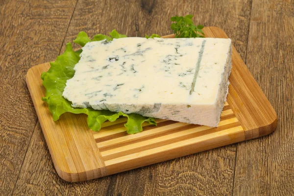 Queijo Macio Gorgonzola Tradicional Italiano Com Mofo — Fotografia de Stock