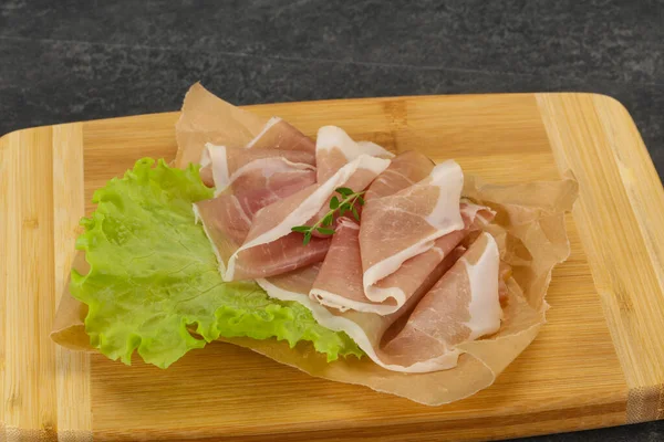 Snack Italiano Carne Cerdo Prosciutto Bordo — Foto de Stock