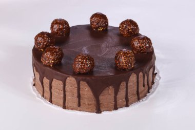 Kremalı lezzetli kek çikolatası.