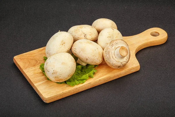 Raw Champignons Board Ready Cooking — Stock Photo, Image