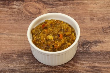 Kasede biberli yeşil baharatlı sos.