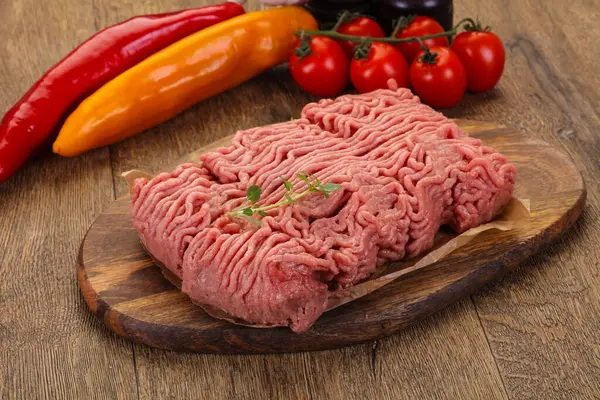 Carne Picada Peru Cru Para Cozinhar — Fotografia de Stock