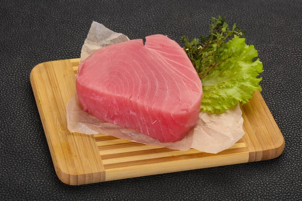 Rauwe Tonijnsteak Klaar Koken — Stockfoto