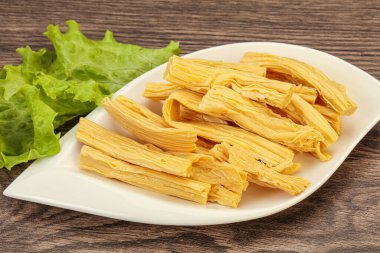 Kore kuşkonmazı (fuzhou) geleneksel salata kasede