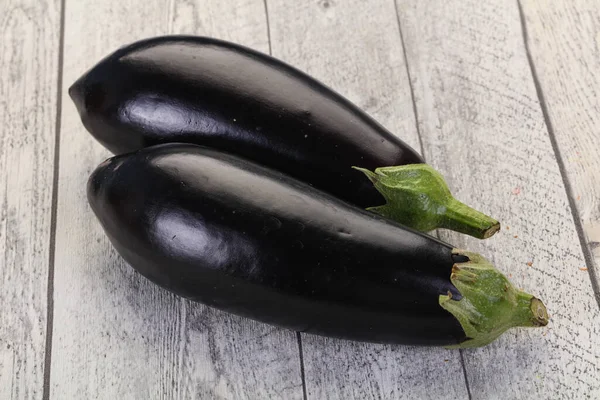 Raw Ripe Eggplant Ready Cooking — Stock Photo, Image