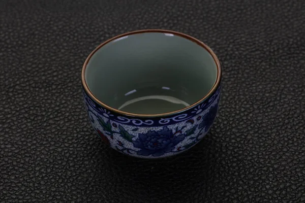 Пустой Китайский Стакан Чая — стоковое фото