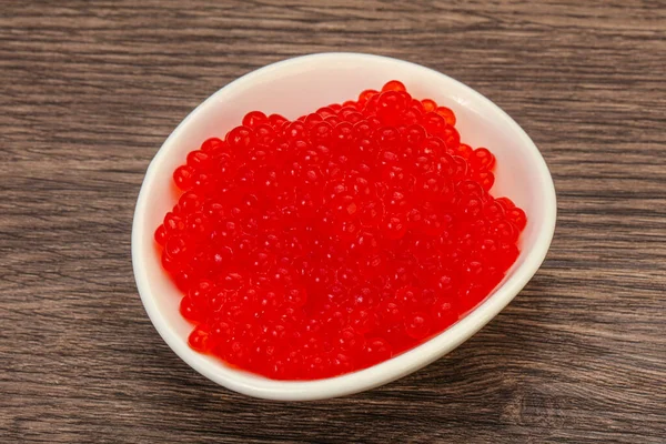 Luxury Red Salmon Caviar Bowl — Stock Photo, Image