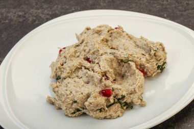 Vagan diyeti - granet tohumlu patlıcan mutabal