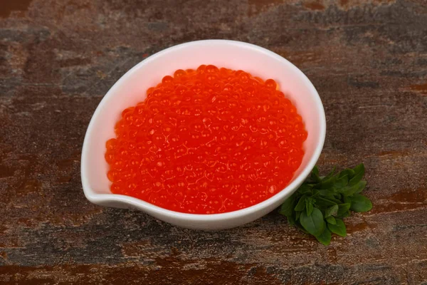 Luxury Red Caviar Bowl — Stock Photo, Image