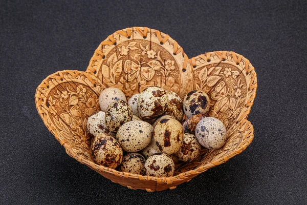 Few Quail Eggs Dietary Health Food — Stock Photo, Image