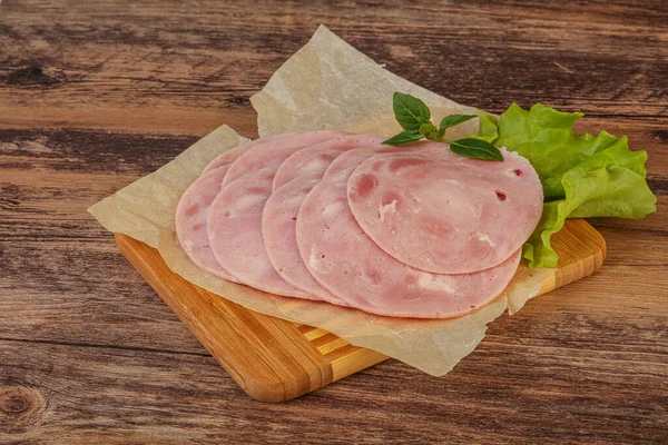 Casse Croûte Porc Jambon Satiné Bord — Photo