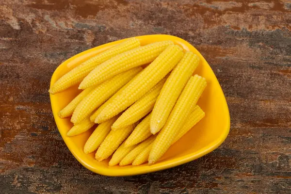 Pickled Baby Corn Bowl — Stock Photo, Image
