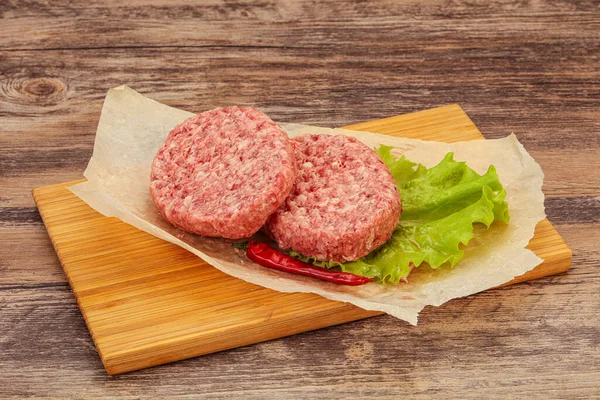 Hovězí Řízek Burger — Stock fotografie