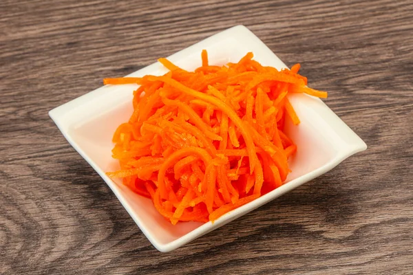 Spicy Korean carrot in the bowl