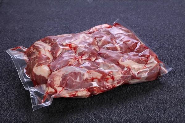 Embalagem Carne Cordeiro Pronta Para Cozinhar — Fotografia de Stock