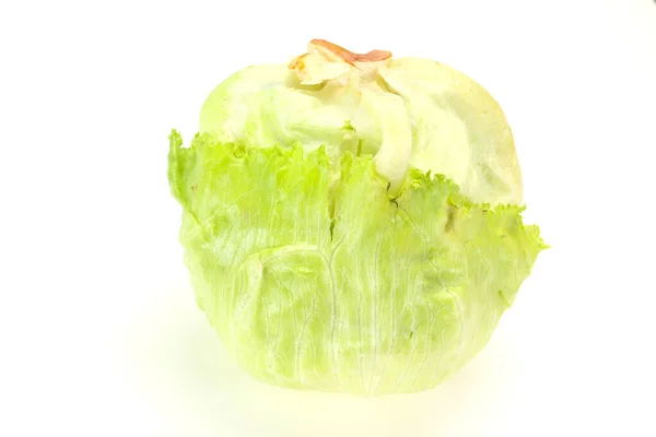 Fresh Ripe Green Iceberg Salad Ready Cooking — Stock Photo, Image