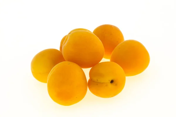 Ripe Tasty Sweet Few Apricots Heap — Stock Photo, Image